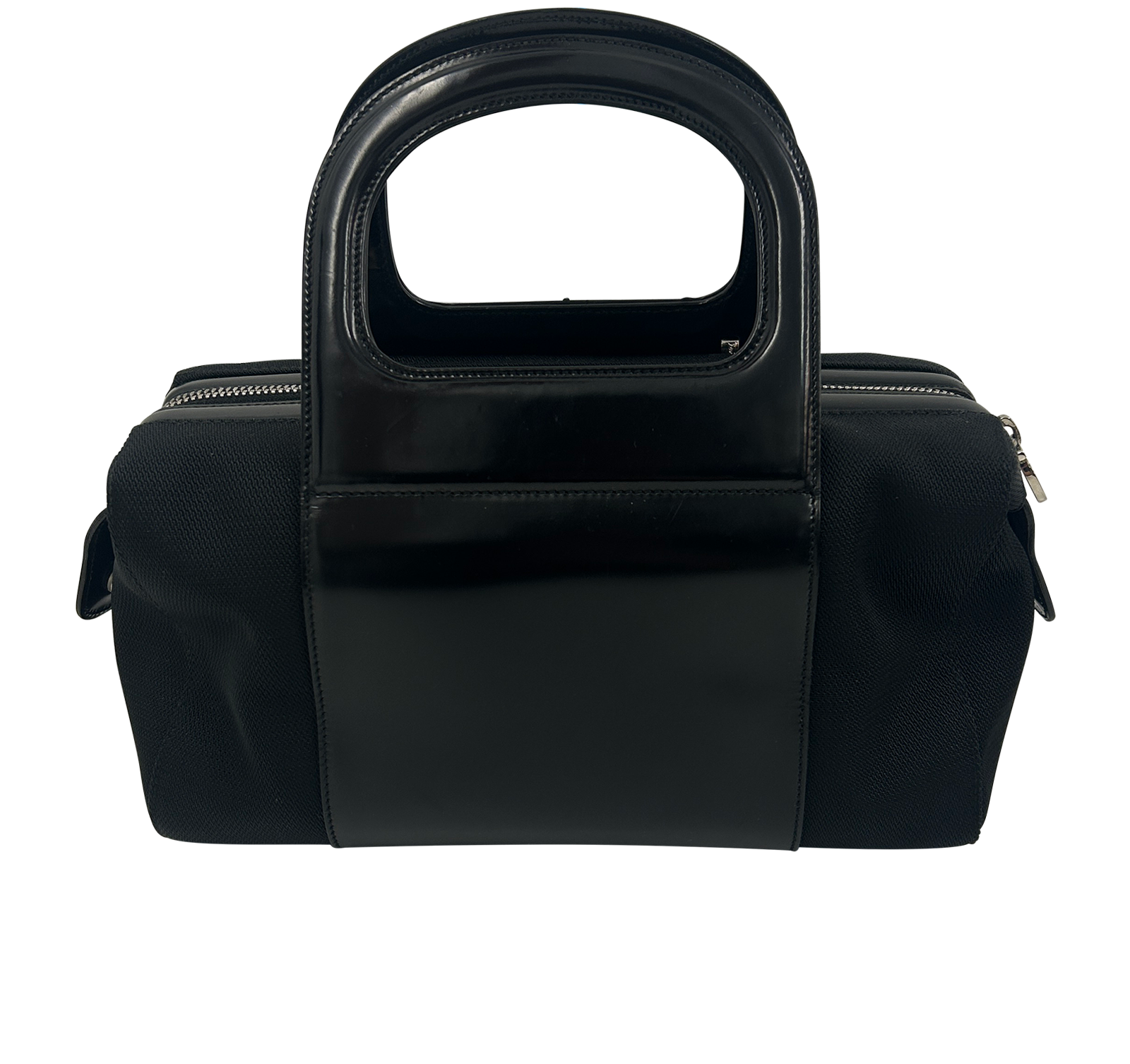 Bolso De Mano, 140&euro;, Bolso, Negro, Lona - General, Vista trasera